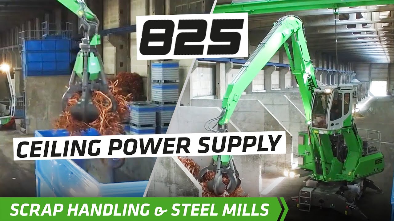 SENNEBOGEN 825 Mobile Electric Excavator with ceiling power supply - Scrap Handling - Germany