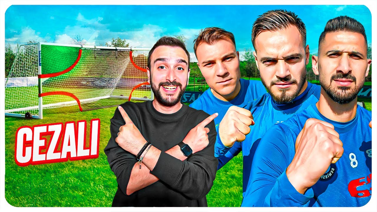 PROFESYONEL FUTBOLCULAR YARIŞIYOR.. CEZALI ! YUSUF SARI-EMRE AKBABA-YUSUF ERDOĞAN