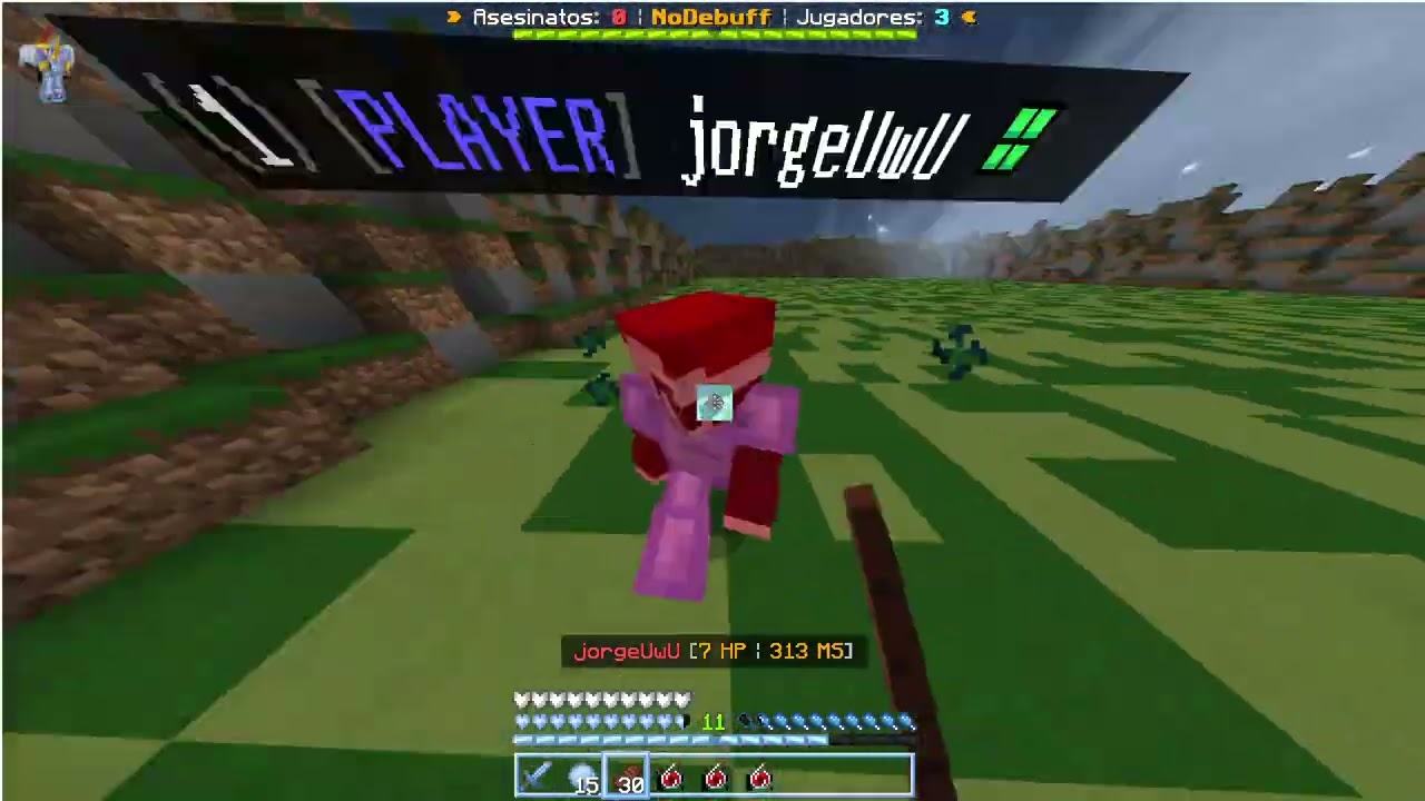 1v1 vs Jorge UwU  mano (hand)