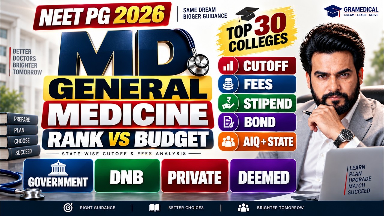 NEET PG 2026 🔥 General Medicine Complete Guide | Govt, DNB, Private & Deemed | Cutoff + Fees