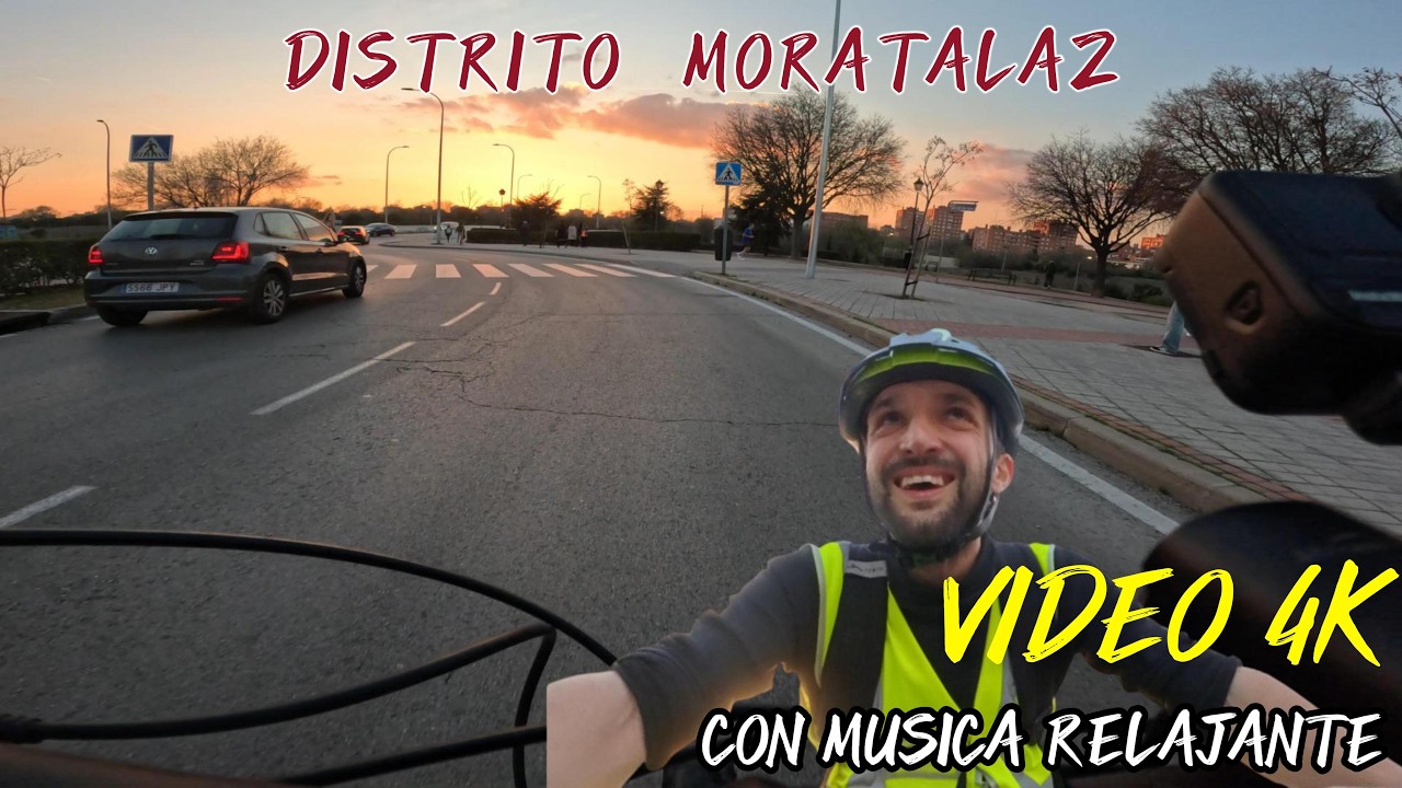 🚴🌄🌳 Siente el relax de recorrer la calle hacienda de pavones #moratalaz  #ciclismourbano  #madrid