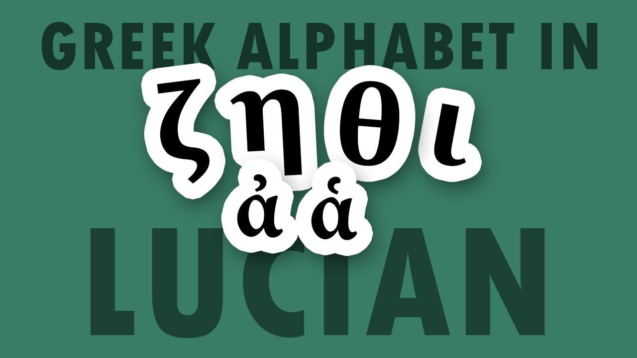 Greek Alphabet Lesson #2: breathing marks and ζ η θ ι