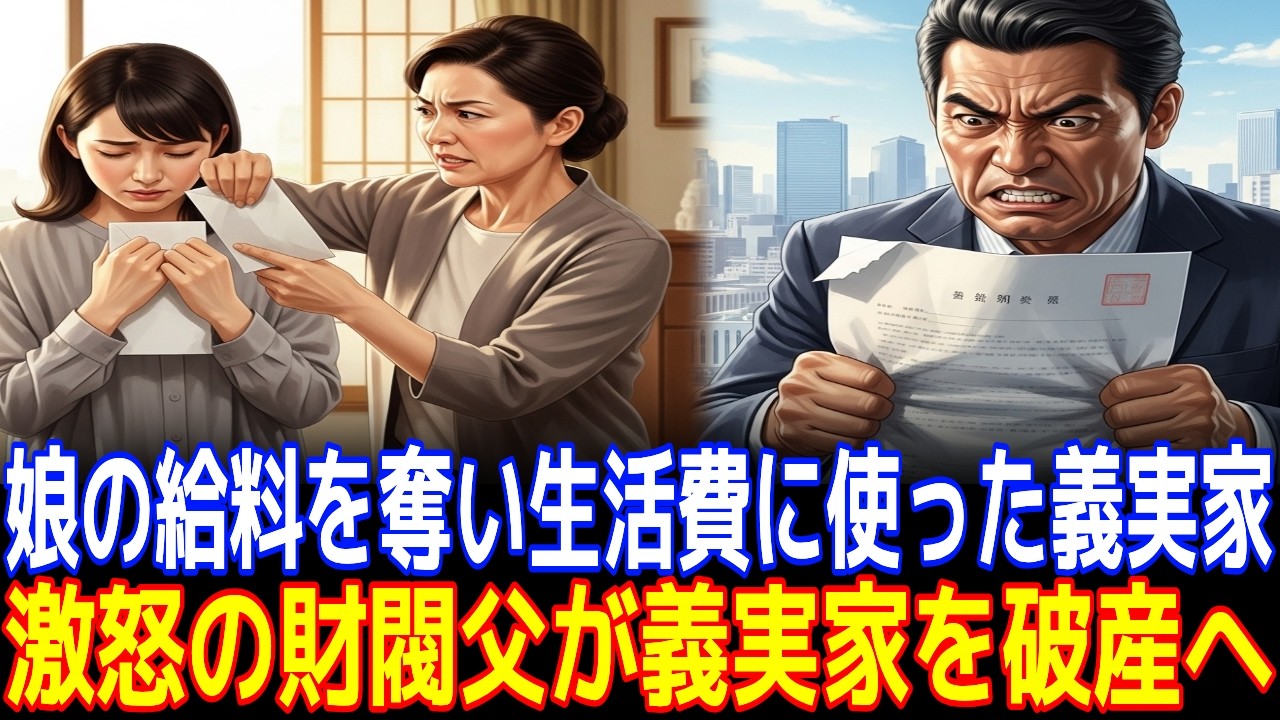 娘の給料を奪い生活費に使った義実家, 激怒の財閥父が義実家を破産へ