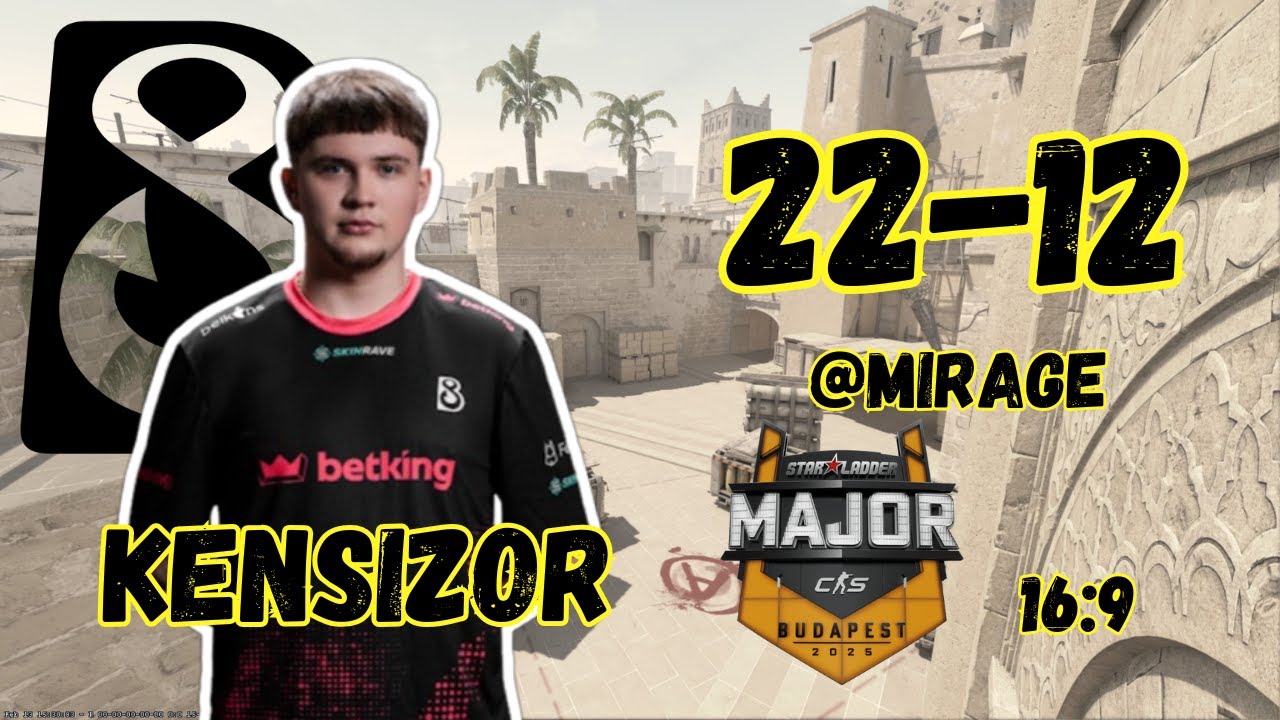 CS2 POV 16:9 kensizor B8 (22/12) vs Legacy (Mirage) @ StarLadder Budapest Major 2025 Stage 1