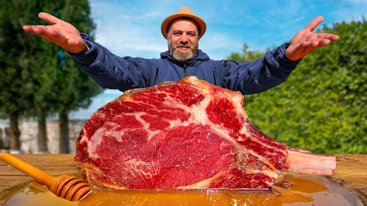 تعتيق شريحة لحم في العسل لمدة أسبوع 🥩🍯 طعم لم تجربه من قبل