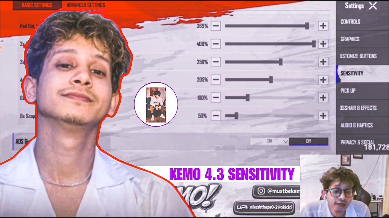 KEMO 🤯 New Update 4.3  Sensitivity Settings Revealed 🎯 Zero Recoil Sensitivity Code