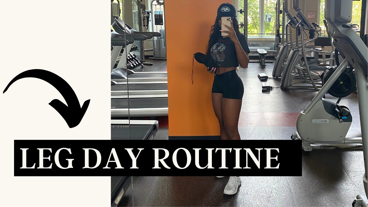PERFECT BEGINNER LEG DAY ROUTINE! - GLUTE, HAMSTRINGS, QUADS