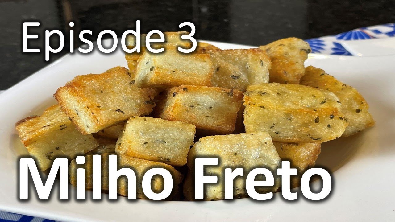 Crispy Cornmeal Delight: Portuguese Fried Polenta Recipe #portuguesefood