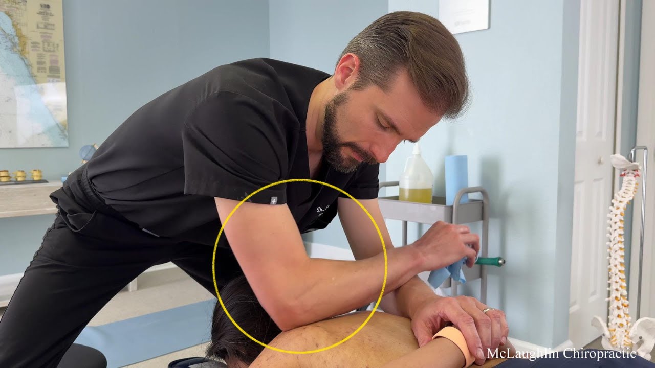 KNOT Monsters Behind Her Scapula 😳 Cracking Tech NECK & Helping Posture Through Stretching!!