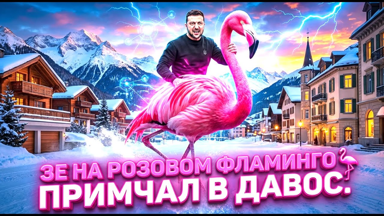 ЗЕ НА РОЗОВОМ ФЛАМИНГО 🦩 ПРИМЧАЛ В ДАВОС.