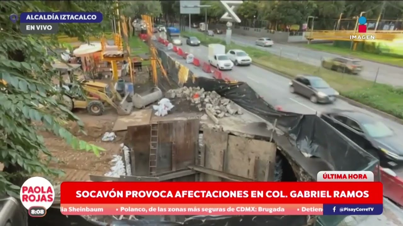 Socav&oacute;n en Circuito Interior obliga a retirar parque infantil | DPC con Paola Rojas