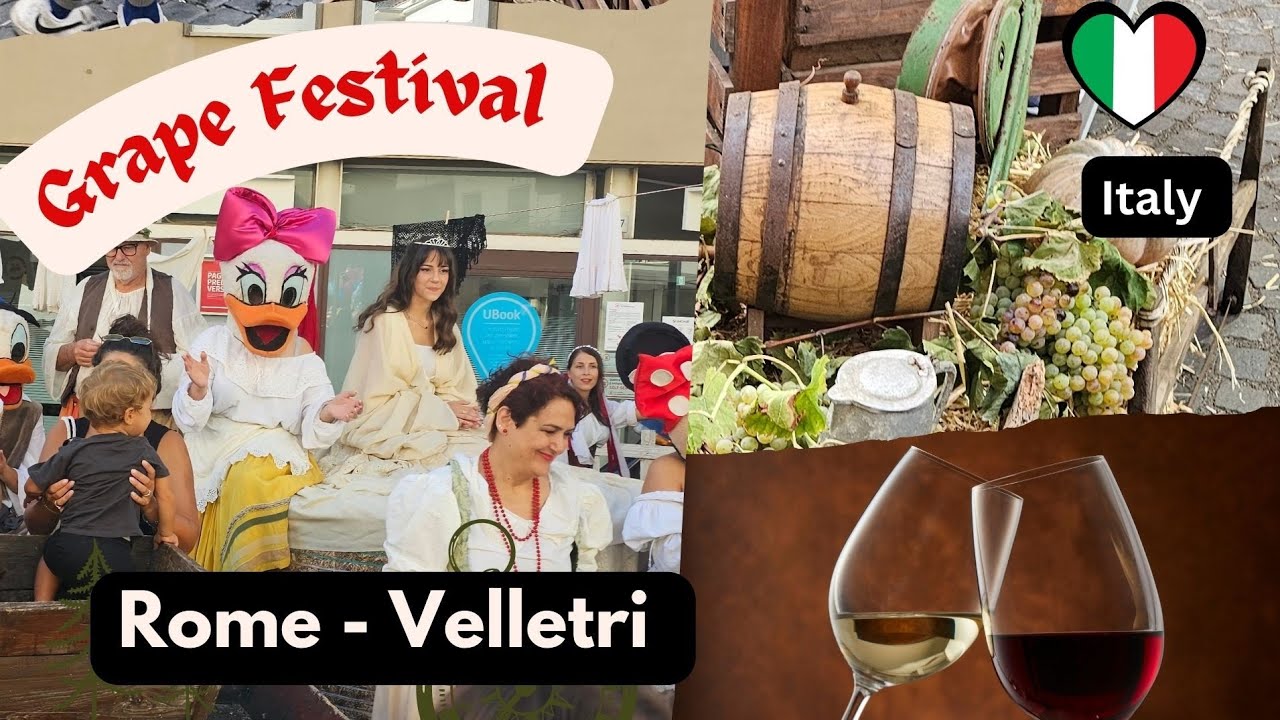 Food and Vine festival 2025 | Festa dell'Uva |Velletri Rome | ITALY