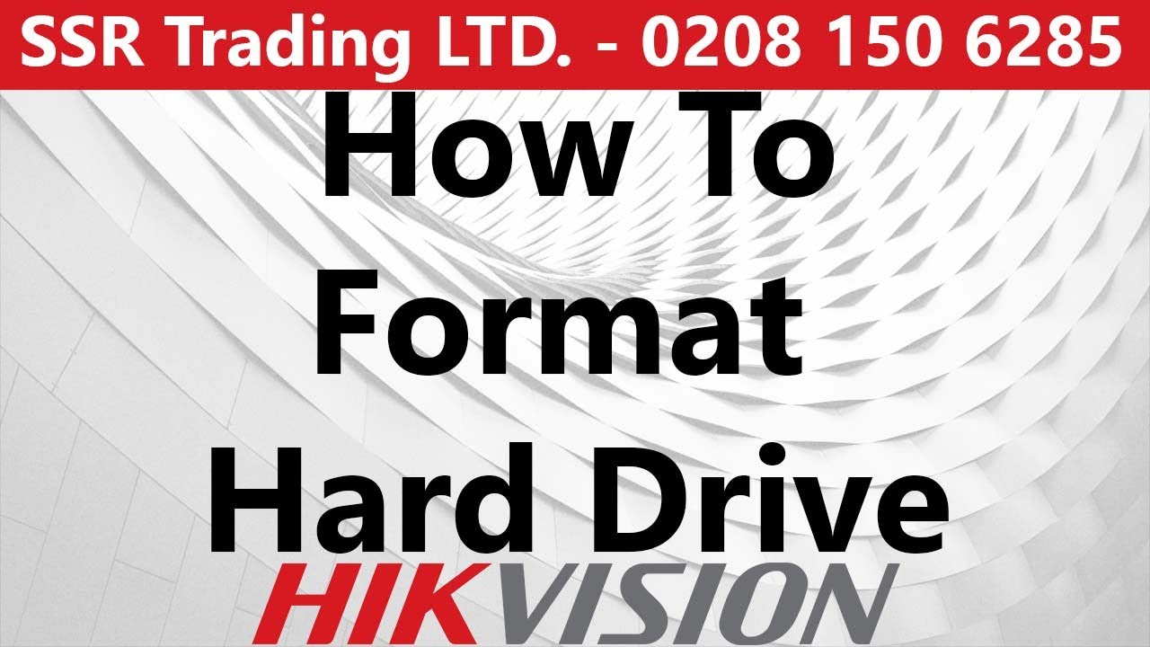 Как отформатировать жесткий диск HDD для видеонаблюдения Hikvision DVR Hikvisions Latest 2020 2021