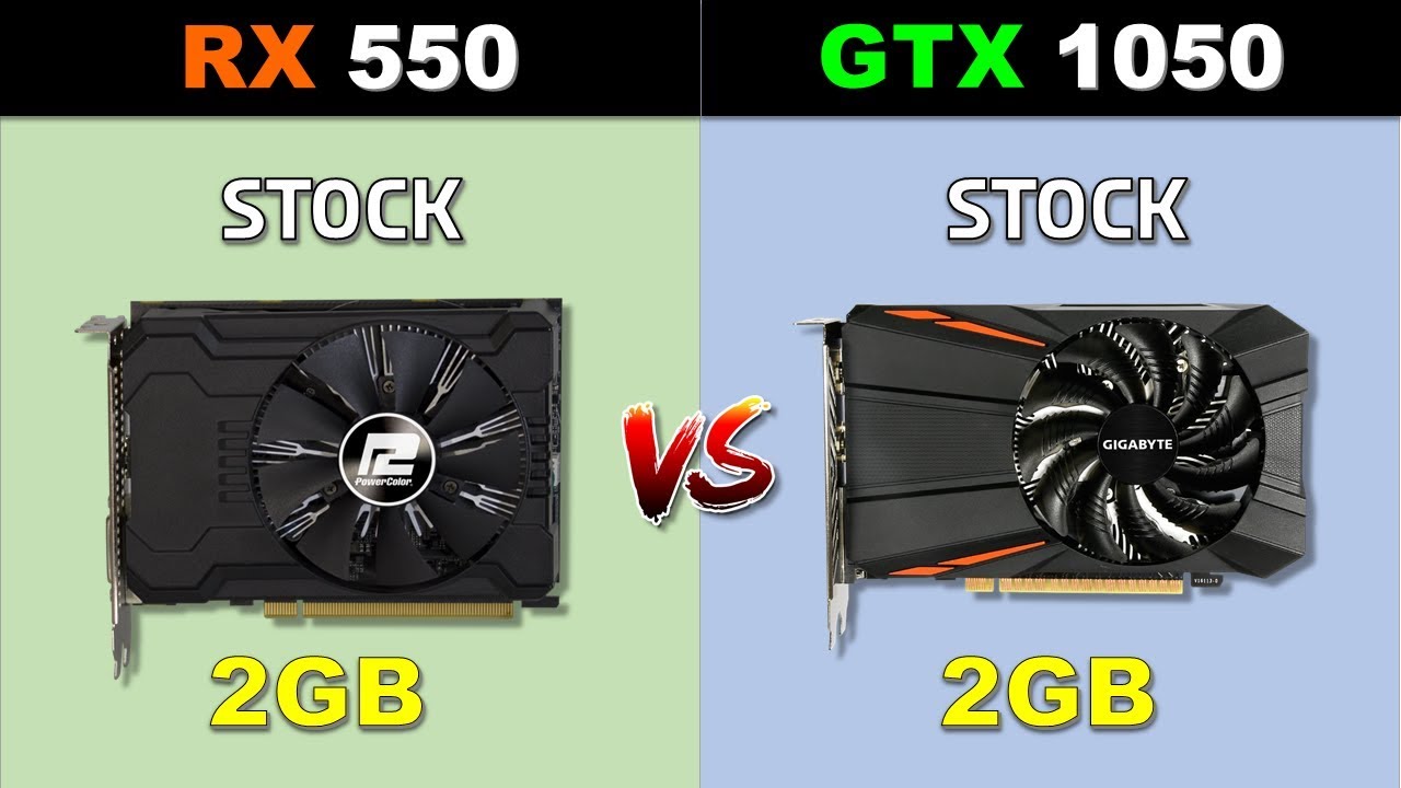 RX 550 VS GTX 1050 New Games Benchmarks