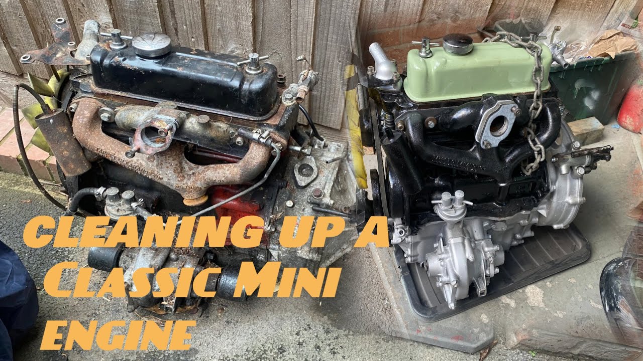 classic mini engine clean up! part 10    (couldnt upload full clips)