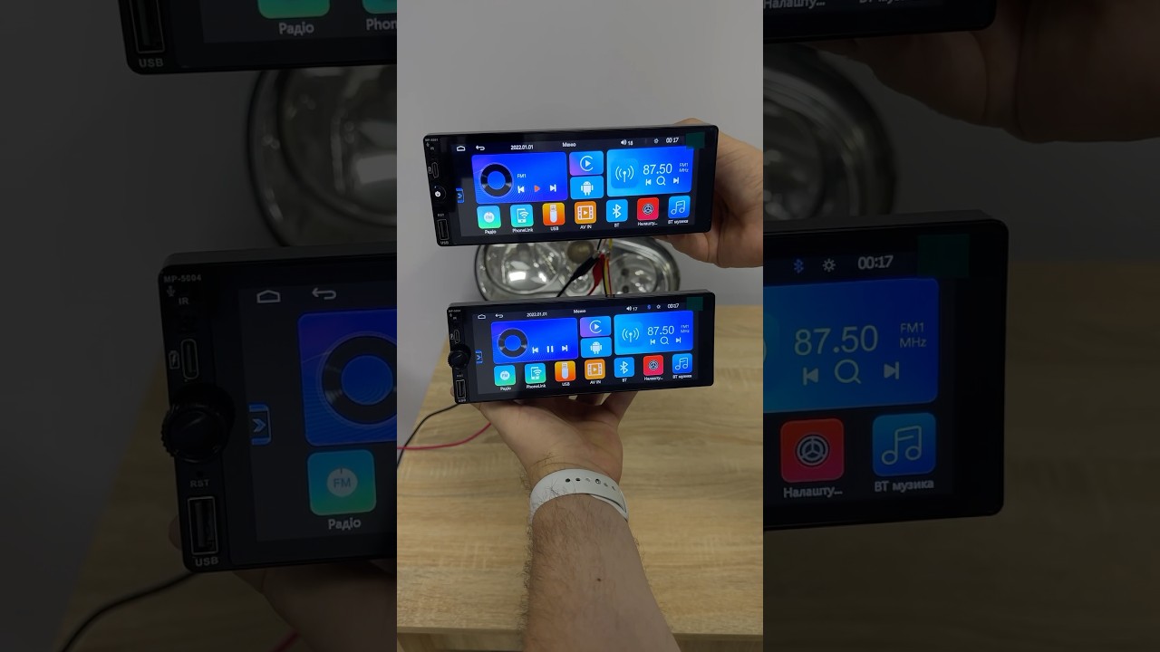 1 Din магнітола Android Auto CarPlay. Сучасна сенсорна магнітола.