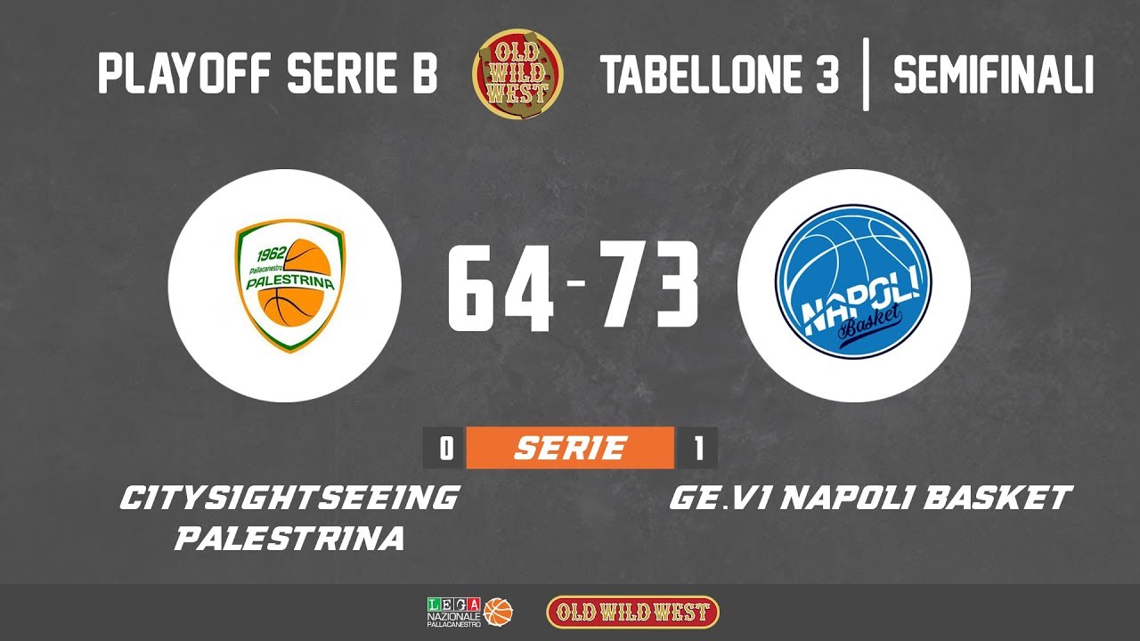 HL Gara 1 Semifinale Tabellone 3 - Citysightseeing Palestrina-Ge.Vi. Napoli Basket