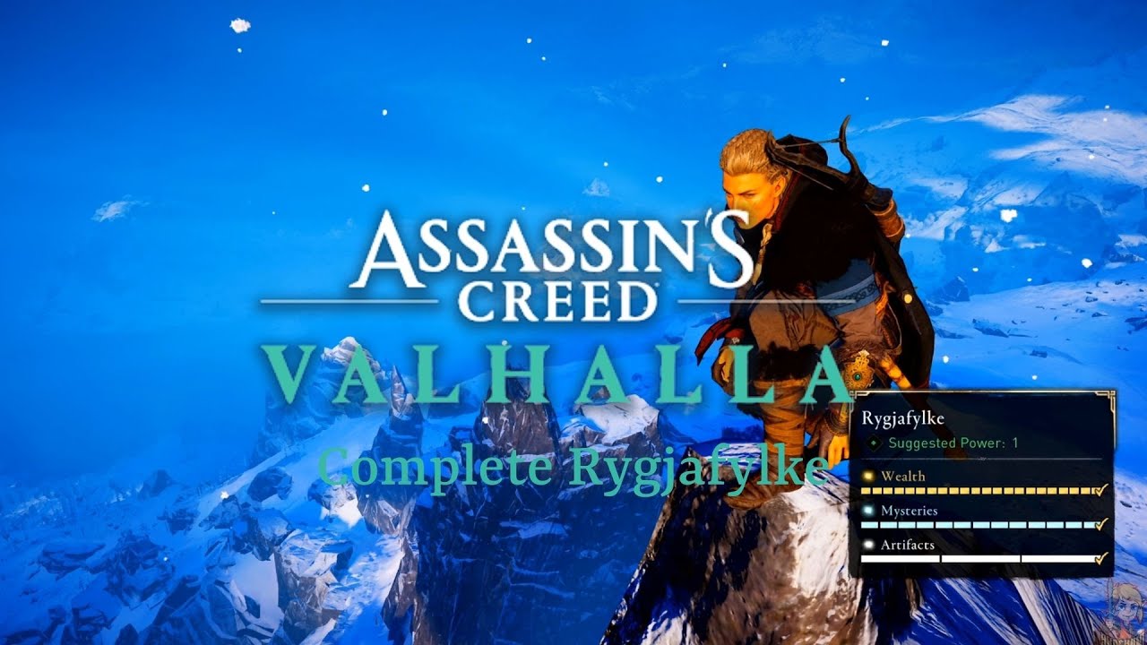Assassin's Creed: Valhalla- Complete Rygjafylke (All Wealth, Mysteries, Artifacts)