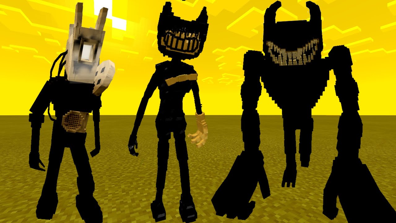 all of the ink monsters fight (minecraft bendy and the ink machine)
