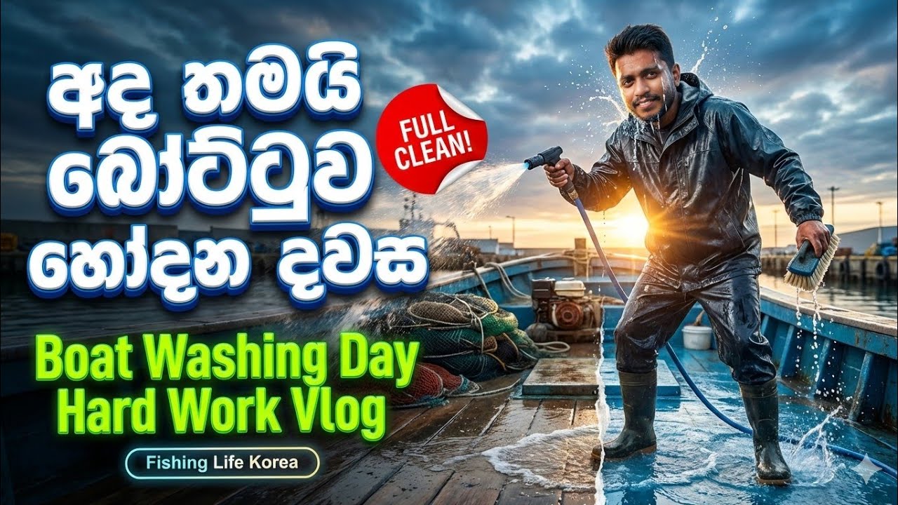 කොරියාවේ ධීවර ⁣JOB එකක් නම් මේ වැඩත් කරන්න ඕනි | KOREAN FISHERY JOB 🙋🇱🇰🇰🇷