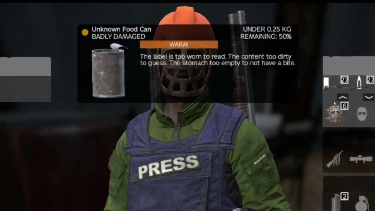 DayZ 1.27 - Eat Unknown Food Can