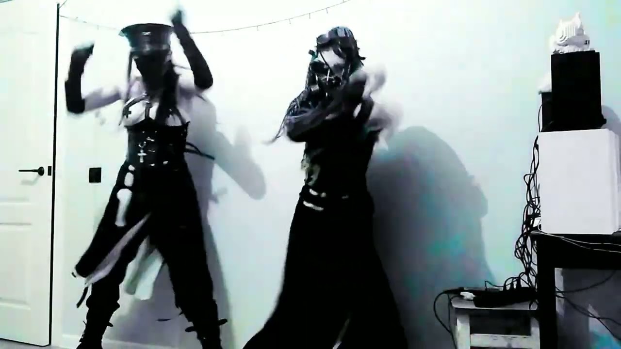 Industrial Dance Cybergoth Red Dominator
