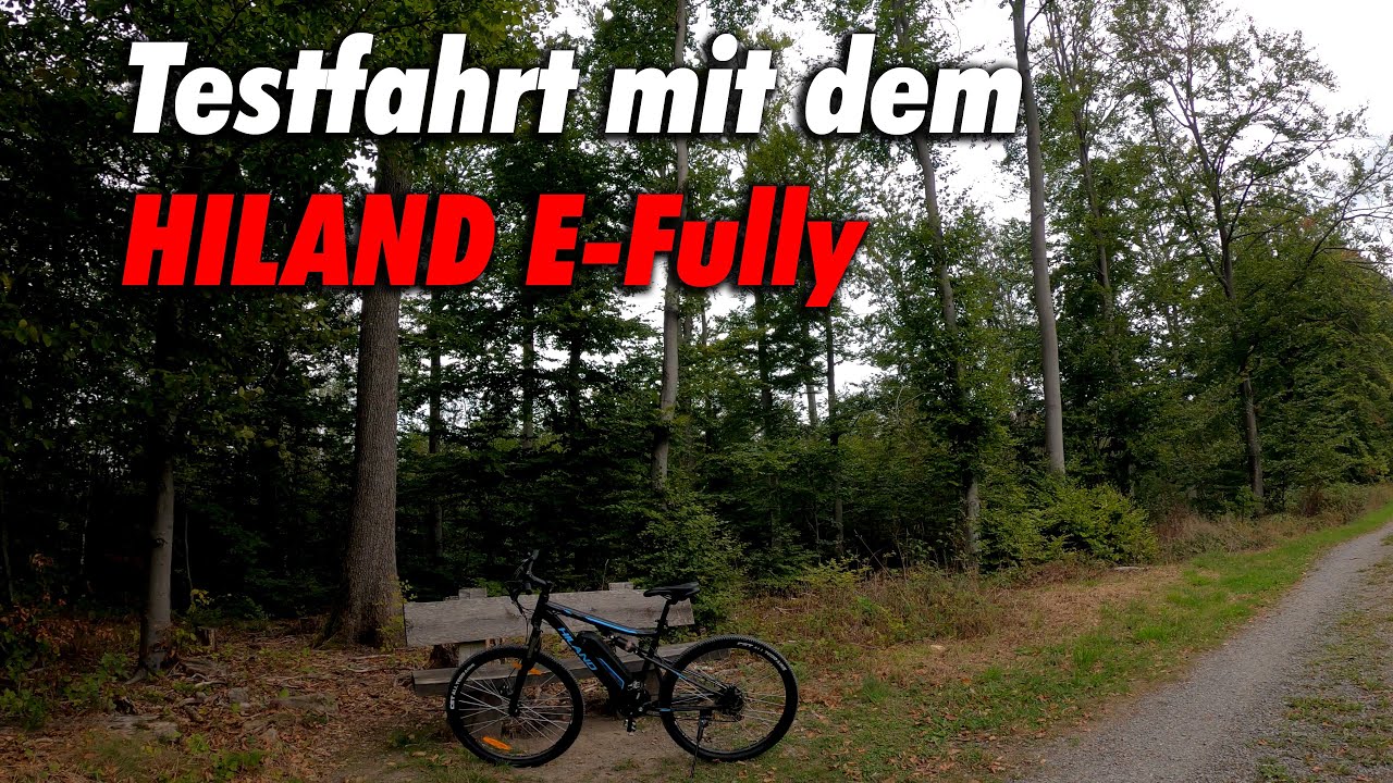 Erste Testfahrt mit dem Hiland Fully E-Bike