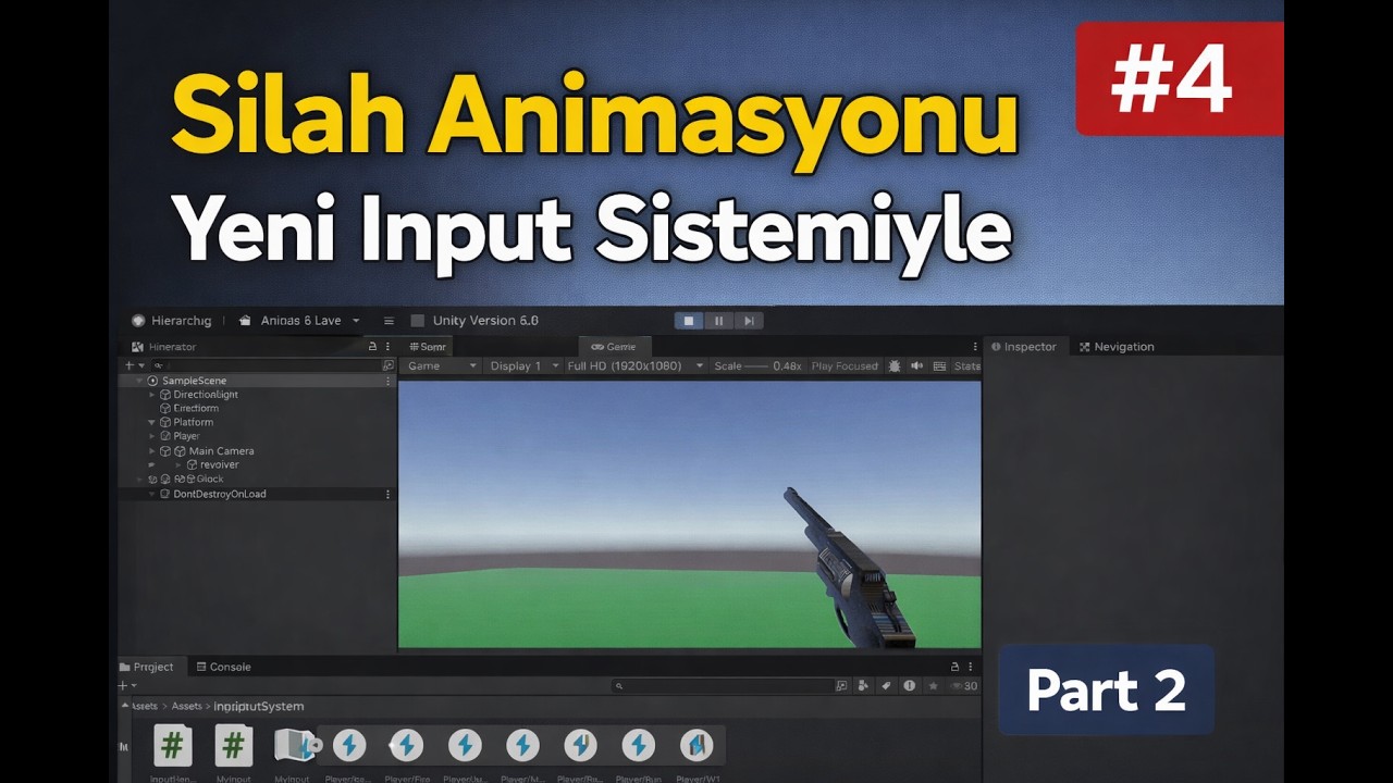 Unity Silah Sıkma Ve Deyiştir me Animasyonuna Başladık Part 2 | Yeni Input System #4