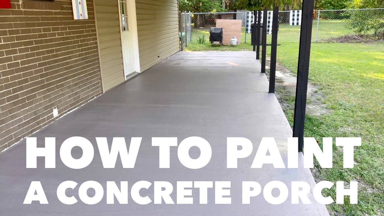 How to paint a concrete porch