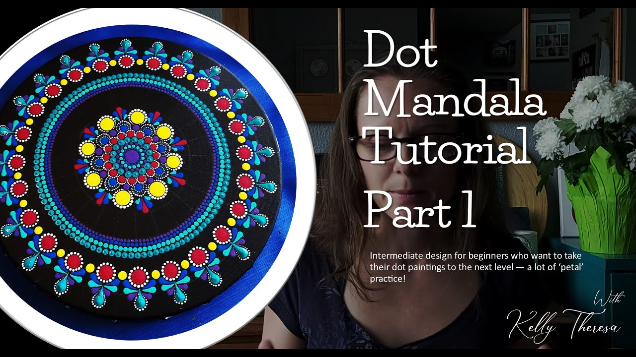 Dot Mandala Step by Step Intermediate level - Part 1