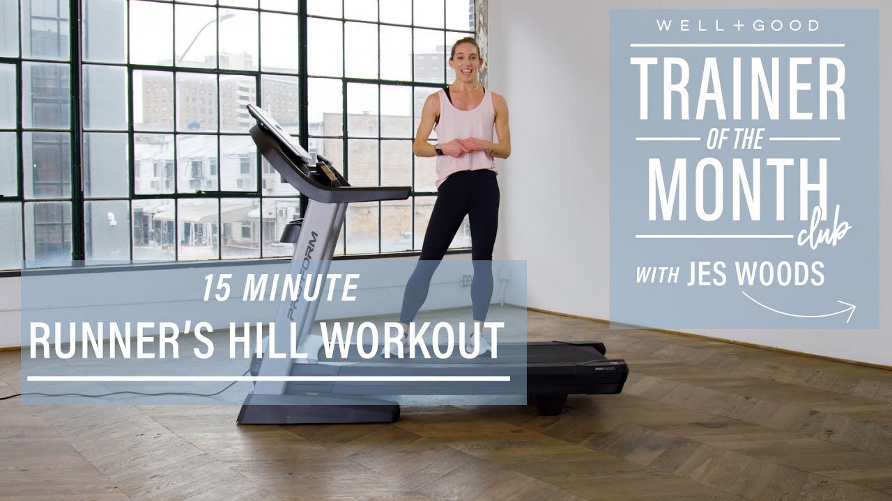 15-Minute Runner’s Hill Workout | Trainer of the Month Club | Well+Good
