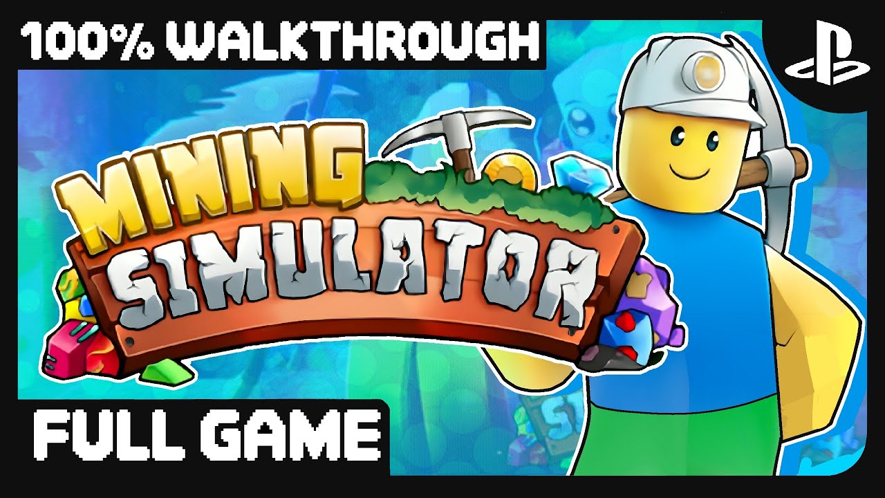 Mining Simulator | Full Game | 100% Longplay Walkthrough | Roblox No Commentary | 4K
