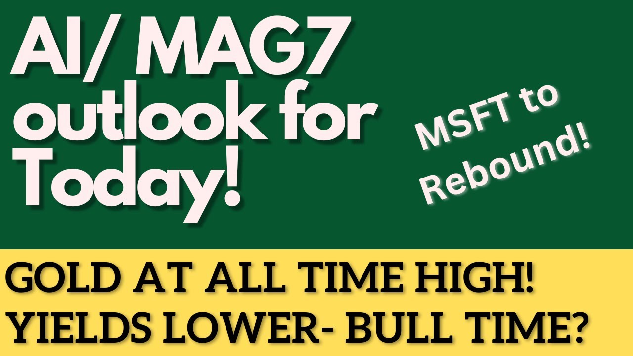 Bullish: MSFT may recover. Gold @ ATH - Week to end nicely!
