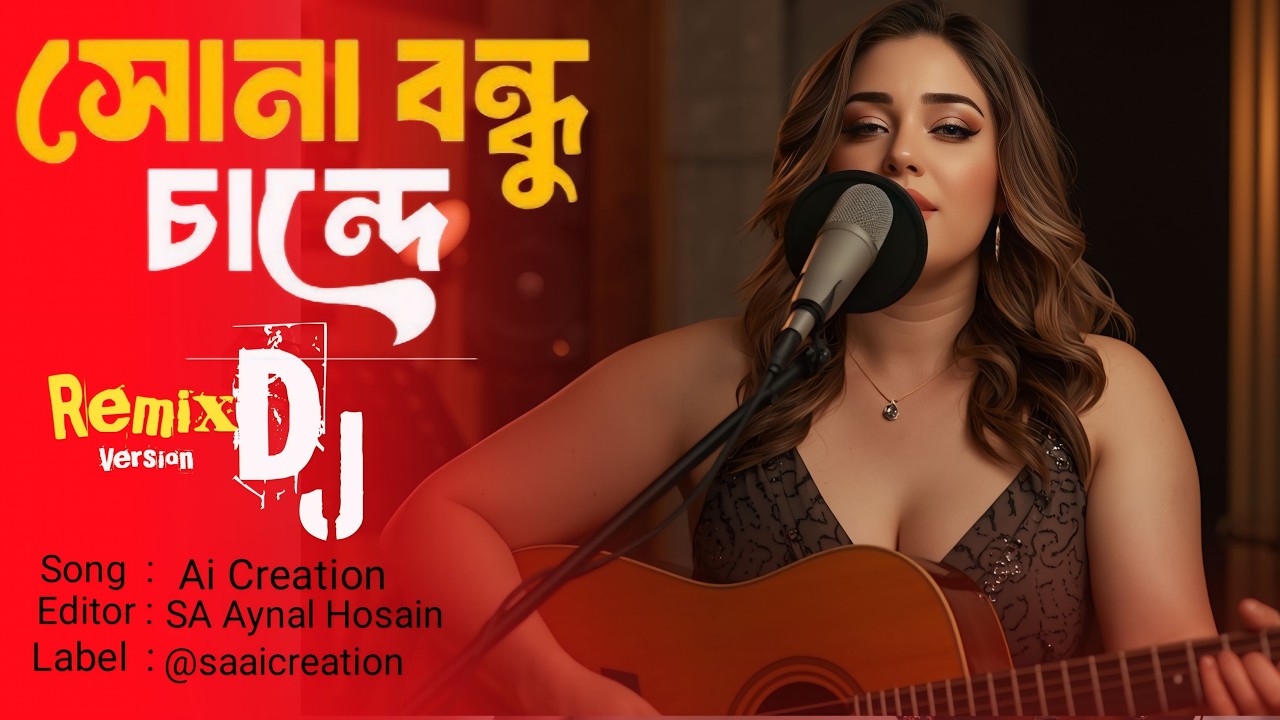 Bondhu Chande (Remix) | বন্ধু চান্দে - Modern Folk Pop Fusion | Trendy Bengali Beats@saaicreation7