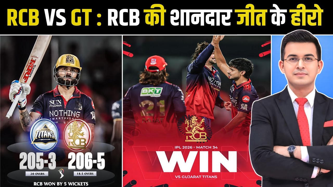 RCB vs GT Highlights 2026 | RCB की शानदार जीत | Virat Kohli batting | IPL 2026 