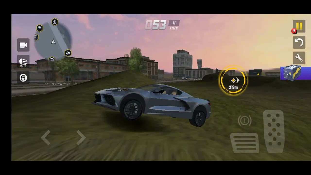 playing extreme car driving simulator game