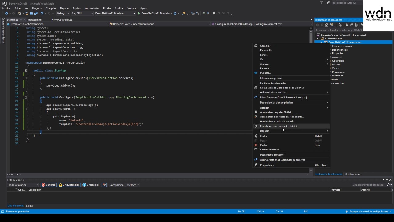 ASP.NET CORE, ASP.NET CORE SignalR, SQL Server y arquitectura Ncapas