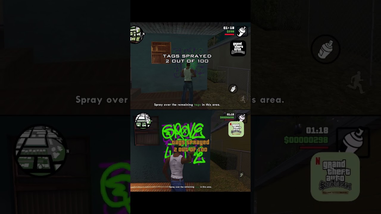 GTA San Andreas(2013) vs GTA San Andreas Netflix Definitive Edition(2023) Mobile Version Comparison