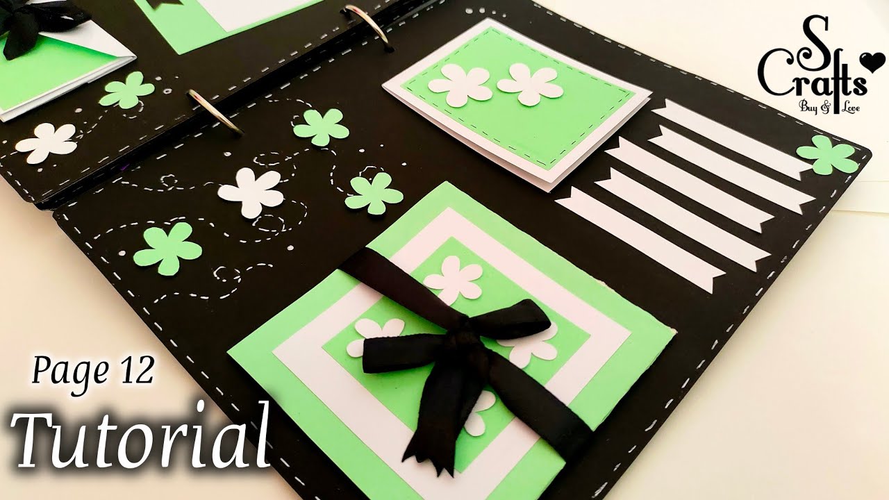 Scrapbook Tutorial  ✂️ Page 12 handmade birthday card ideas | paper crafts | diy scrapbook ideas