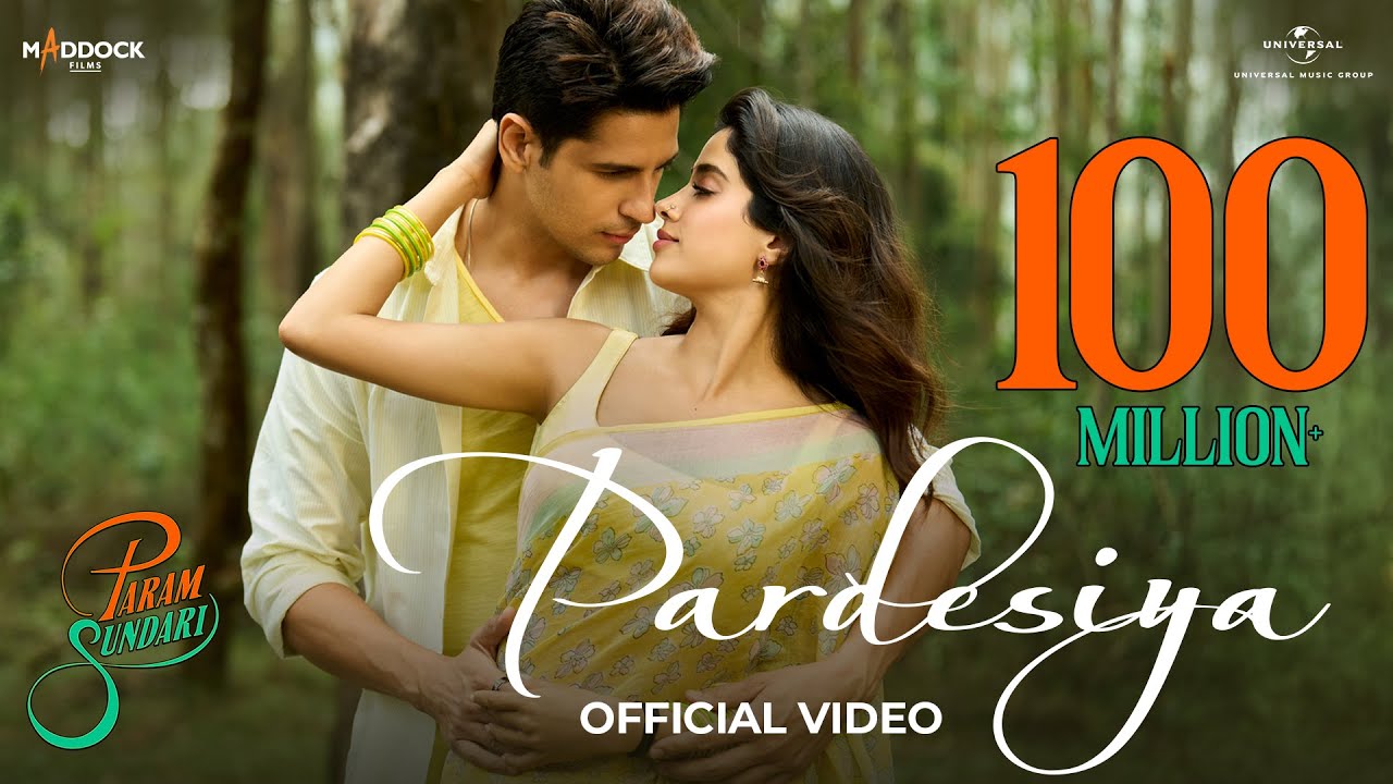 Pardesiya - Param Sundari | Sidharth M, Janhvi K | Sachin-Jigar, Sonu Nigam, Krishnakali, Amitabh B