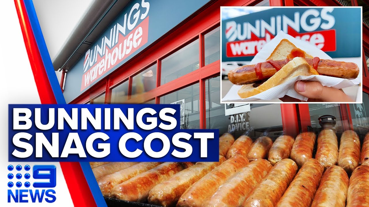 Bunnings lifts sausage sizzle prices for first time in 15 years | 9 News Australia
