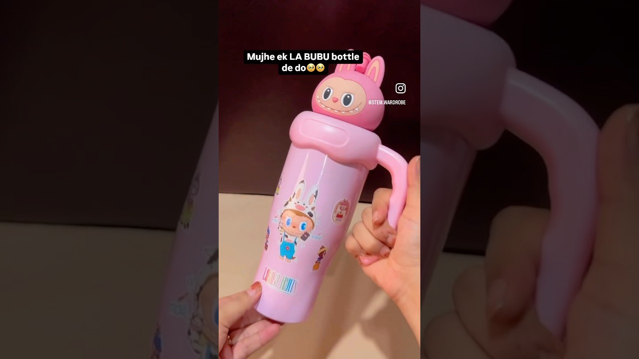 La bubu bottle!!! #labubu #labubuunboxing