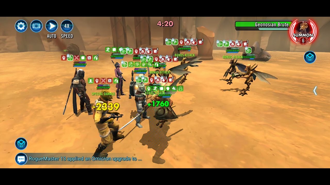 BOBA TRIO VS GEOS TW SWGOH