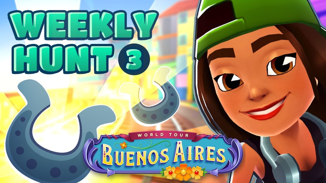 🦄 Subway Surfers Weekly Hunt - Collecting Shiny Horse Shoes in Buenos Aires (Week 3)