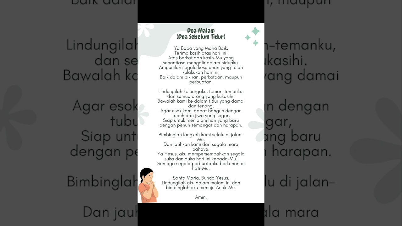 Doa Malam Katolik❤️🙌🏻🙏🏻