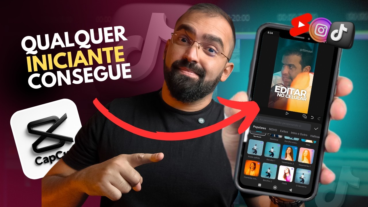 Como Editar Seu Primeiro Vídeo no Celular – Qualquer Iniciante Consegue  (tutorial Capcut)