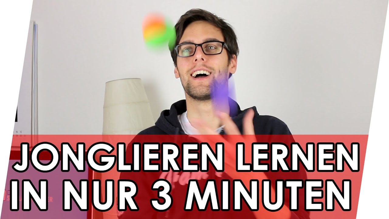 Jonglieren lernen mit 3 B&auml;llen in 3 Minuten 💡 Jonglieren Tutorial
