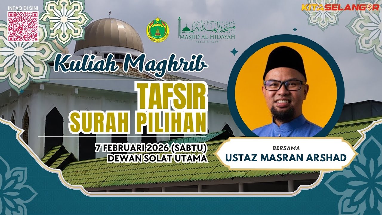 [LIVE] Kuliah Maghrib : Ustaz Masran Arshad Al-Banjari