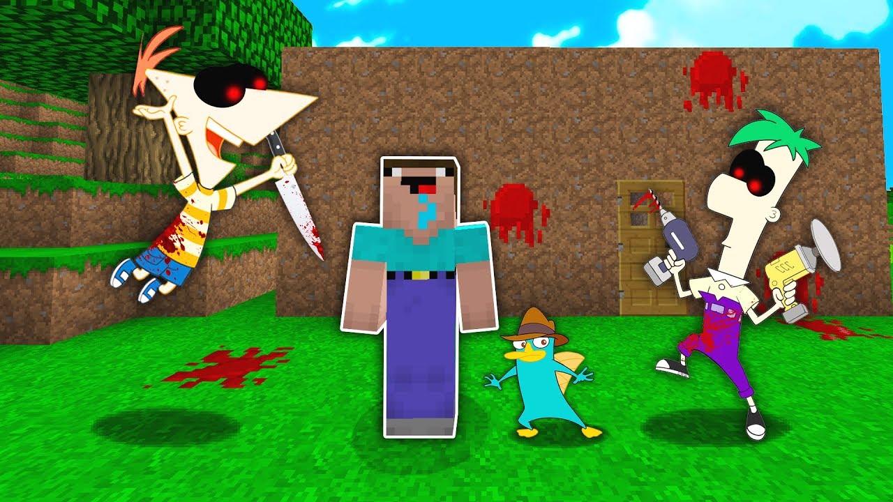 NOOB GẶP PHINEAS.EXE VÀ FERB TRONG MINECRAFT!!