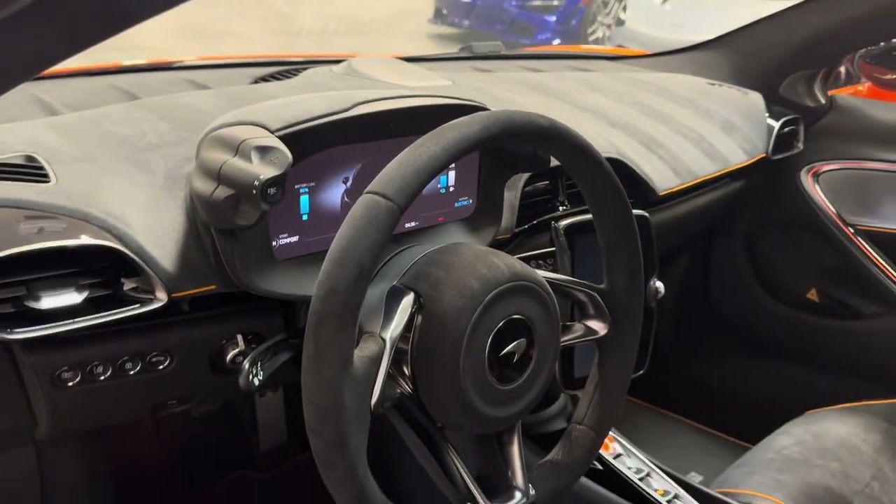2025 McLaren Artura Spider in Ventura Orange with Gloss Black 10-Spoke Forged Dynamo Wheels